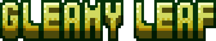 GleamyLeaf Text Logo